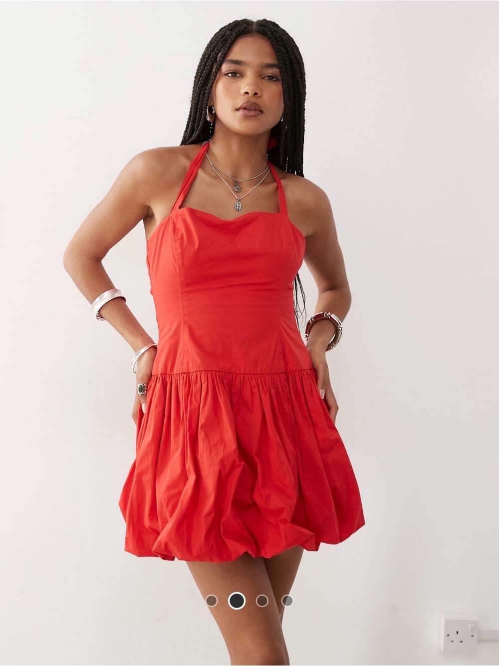 Collusion puffball mini halter dress- size zero- never been worn